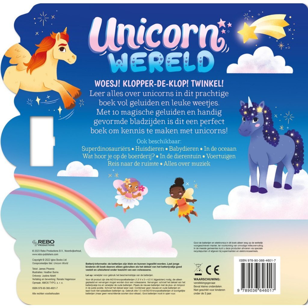 Overige Merken Geluidenboek Unicorn Wereld
