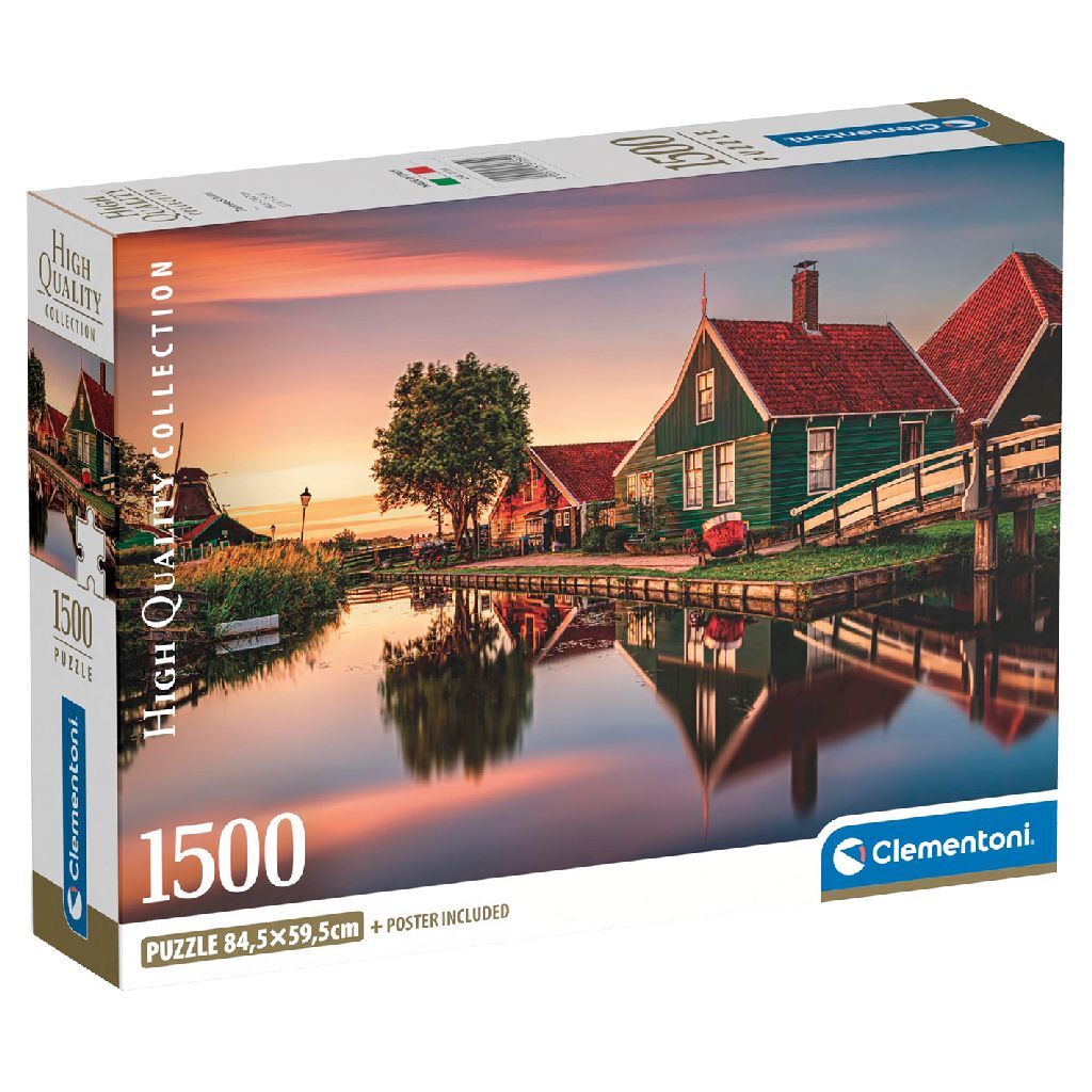 Clementoni High Quality Collection Puzzel Zaanse Schans 1500 Stukjes