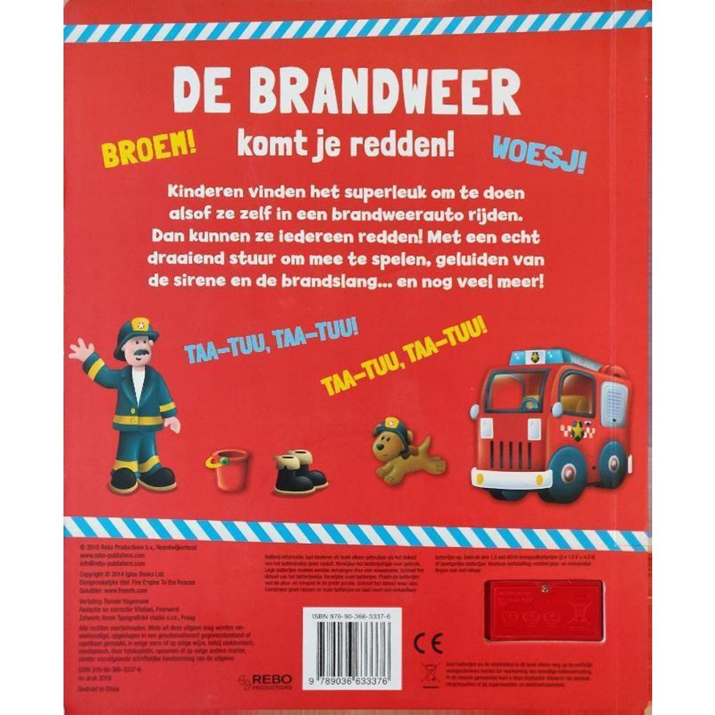 Overige Merken Geluidenboek De Brandweer Komt Je Redden