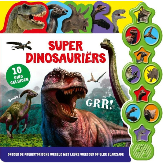 Overige Merken Geluidenboek Super Dinosauri&Euml;Rs
