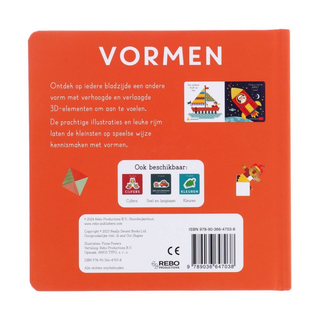 Overige Merken Boek 3D-Voelboek Vormen
