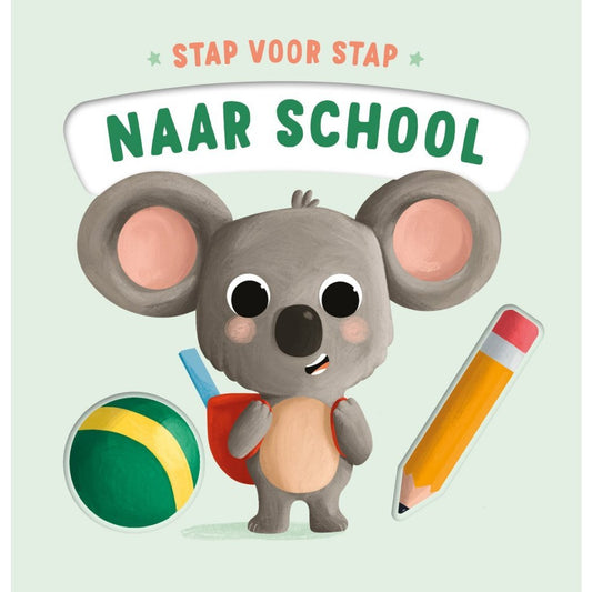 Overige Merken Kartonboek Stap Voor Stap Naar School
