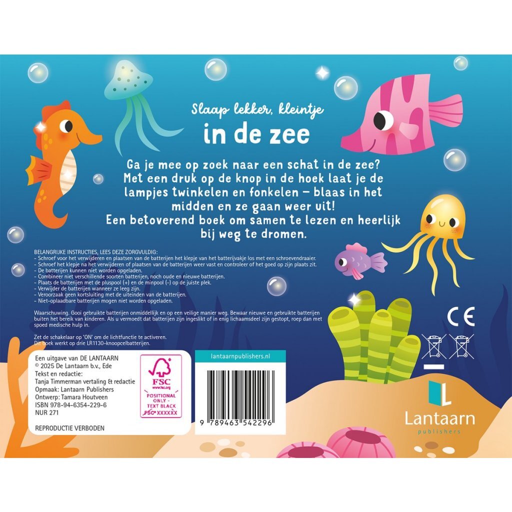 Overige Merken Boek Slaap Lekker Kleintje In De Zee + Licht